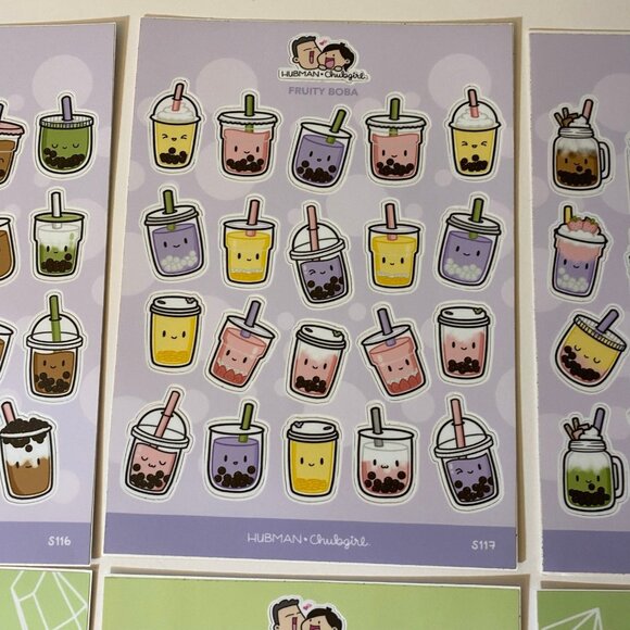 Hubman And Chubgirl Boba & Plants Stickers Set - Picture 3 of 7